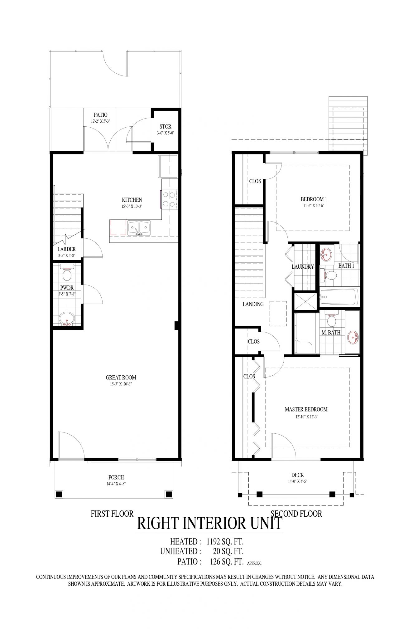 High Market II Floor Plan D - 2 Bedroom Oceanfront Corner